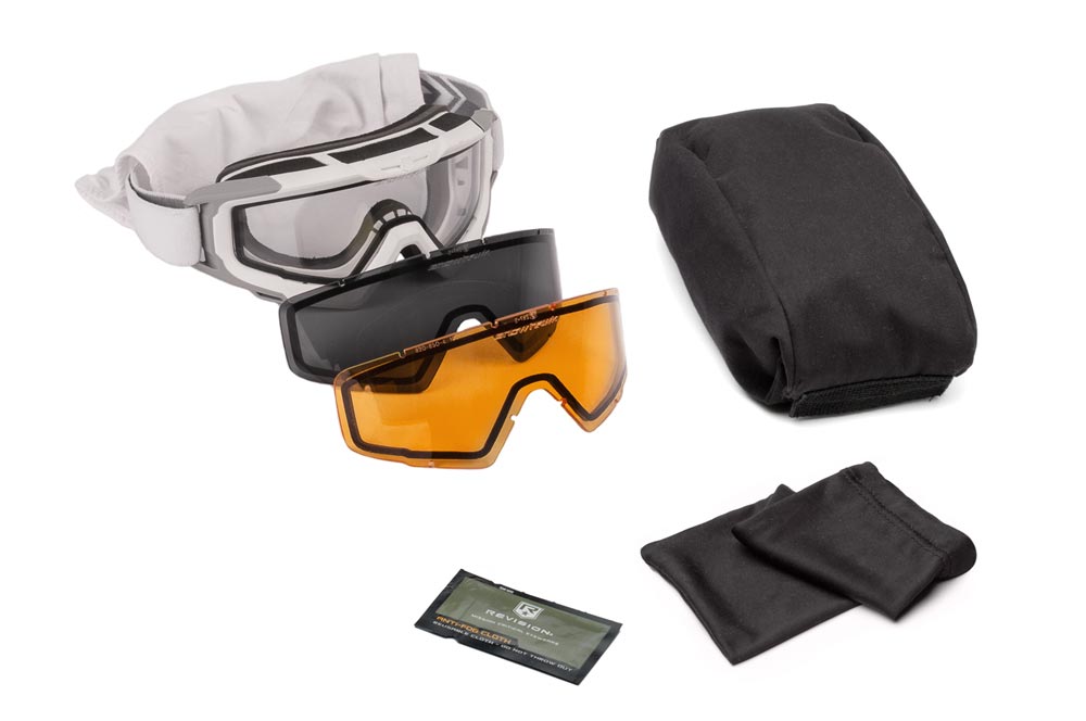 Snowhawk Deluxe Kit Goggles White Vermillion