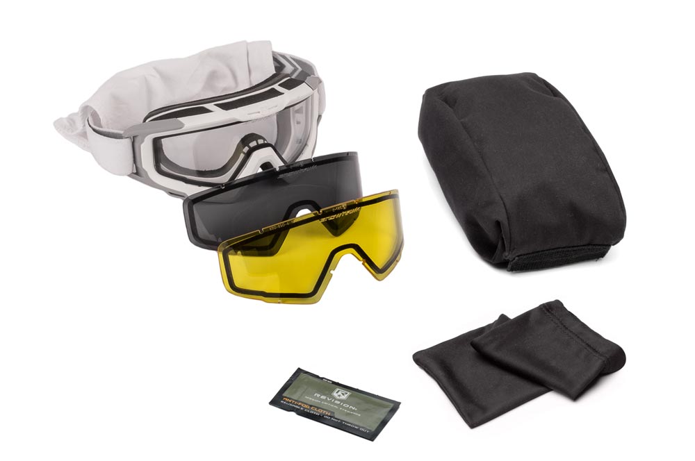 Snowhawk Deluxe Kit Goggles White Yellow