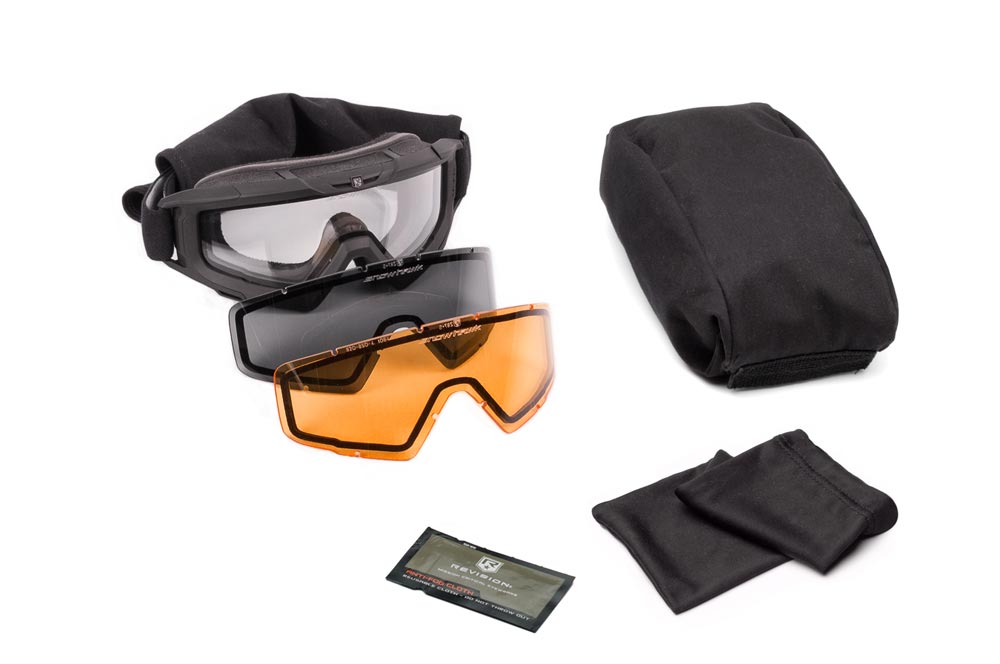 Snowhawk Deluxe Kit Goggles Black Vermillion